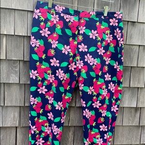 Fun Lilly Pulitzer strawberry pants size 16 cute